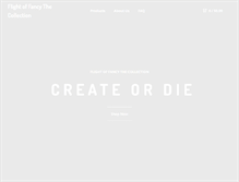 Tablet Screenshot of flightoffancyclothing.com